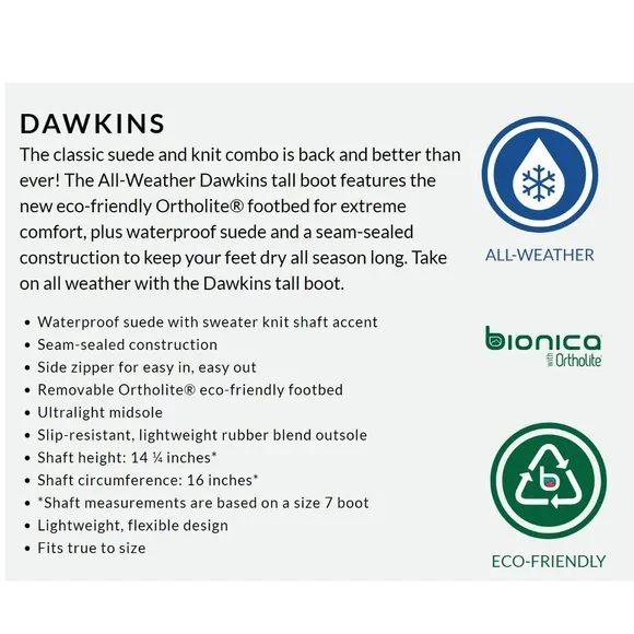 Bionica by Sofft Women Dawkins Leather Tall Waterproof Knee-High Boots Suede 6M - Picture 4 of 6